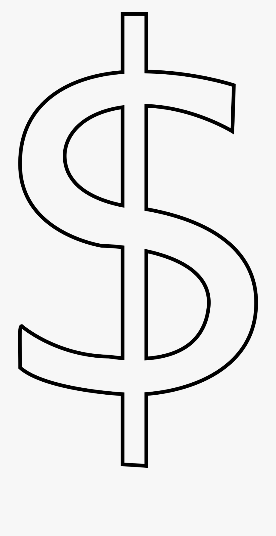 Dollar symbol clipart.