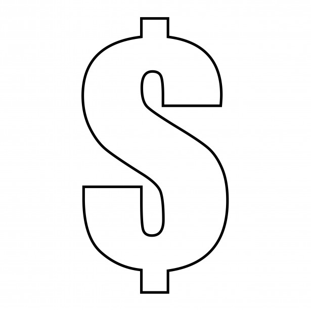 Free Black Dollar Sign, Download Free Clip Art, Free Clip