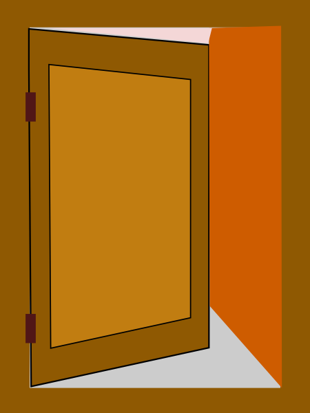 Animated door clipart.