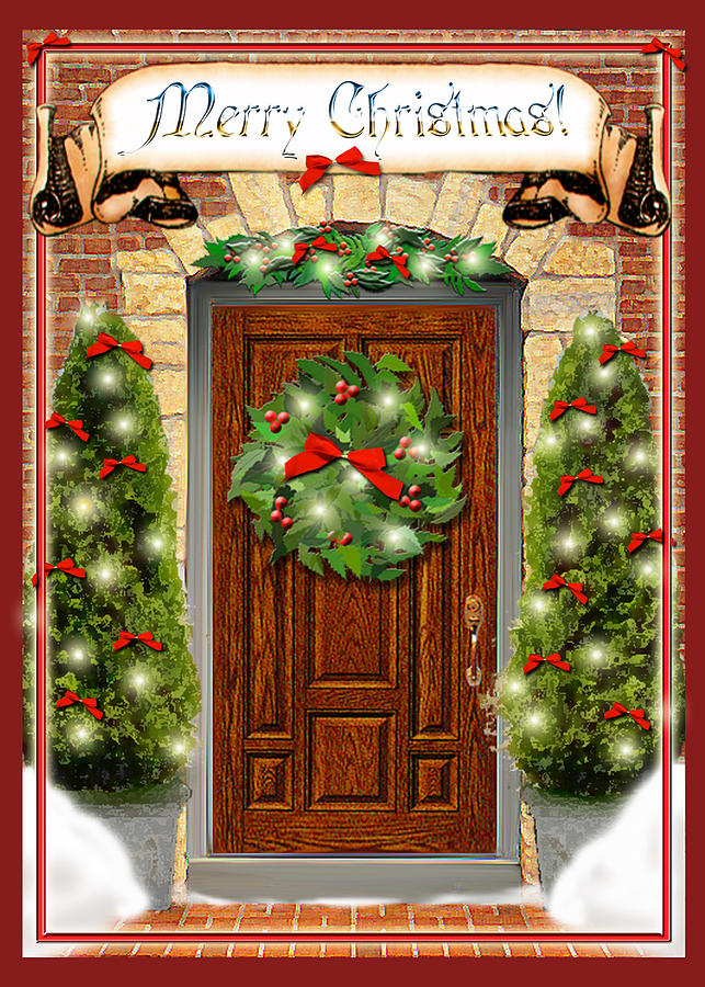 Free christmas door.