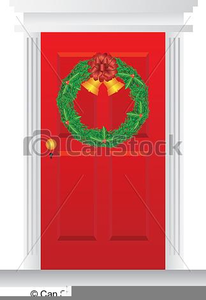 Christmas Door Clipart