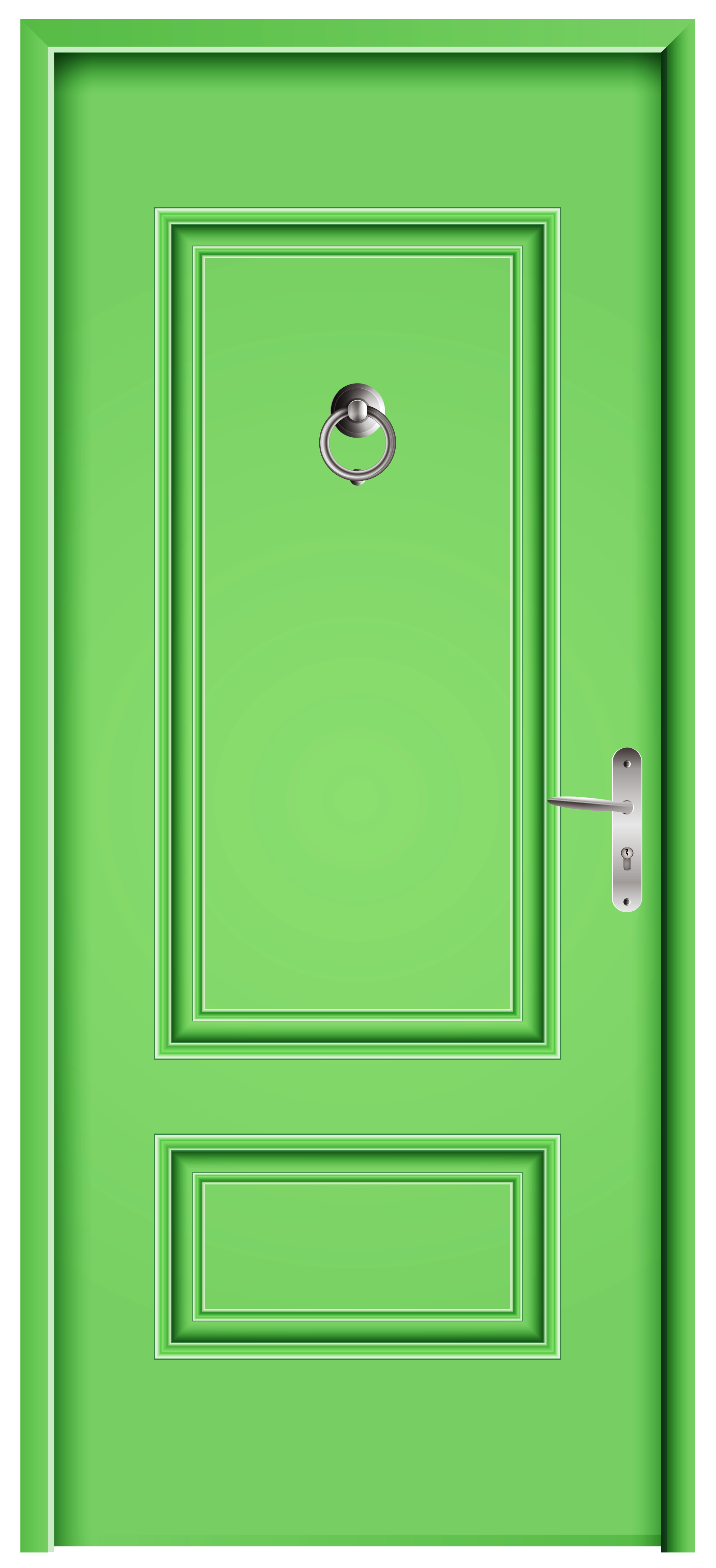 Front door green.