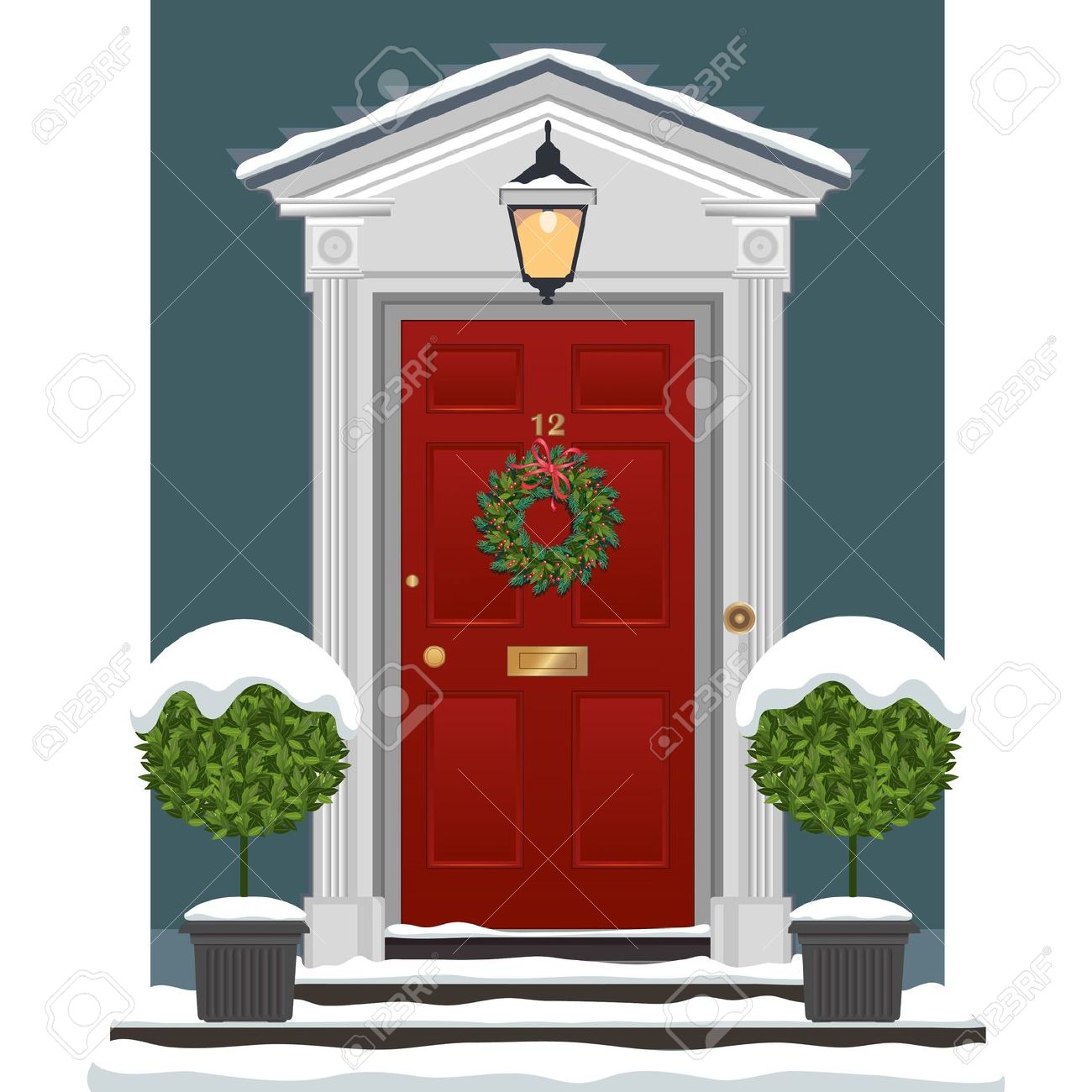 Door Clipart Front Pencil And In Color Clipart, Cartoon