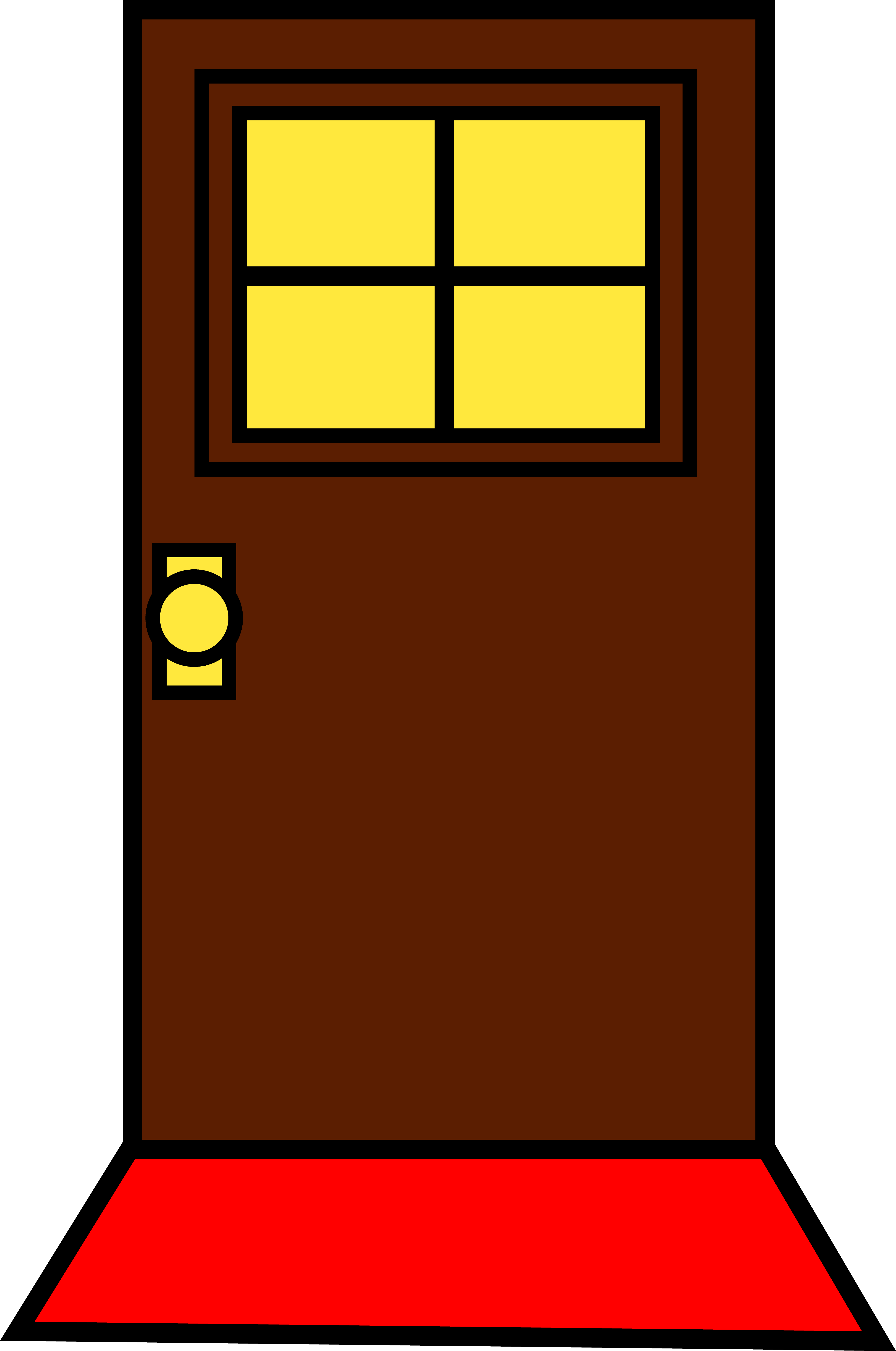 Door of the house clipart