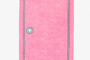 Pink door clipart.