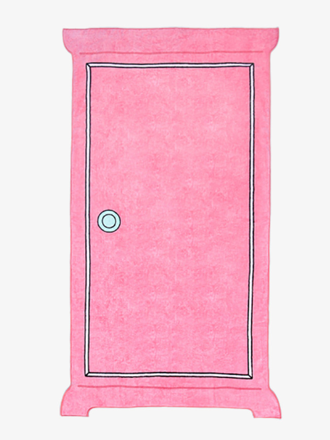Pink door clipart