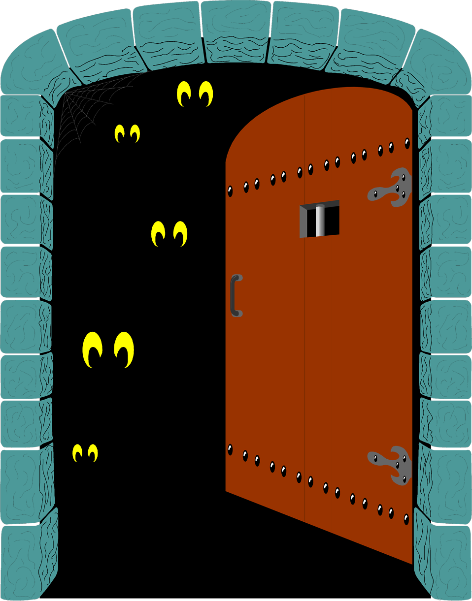 Scary Door Clipart