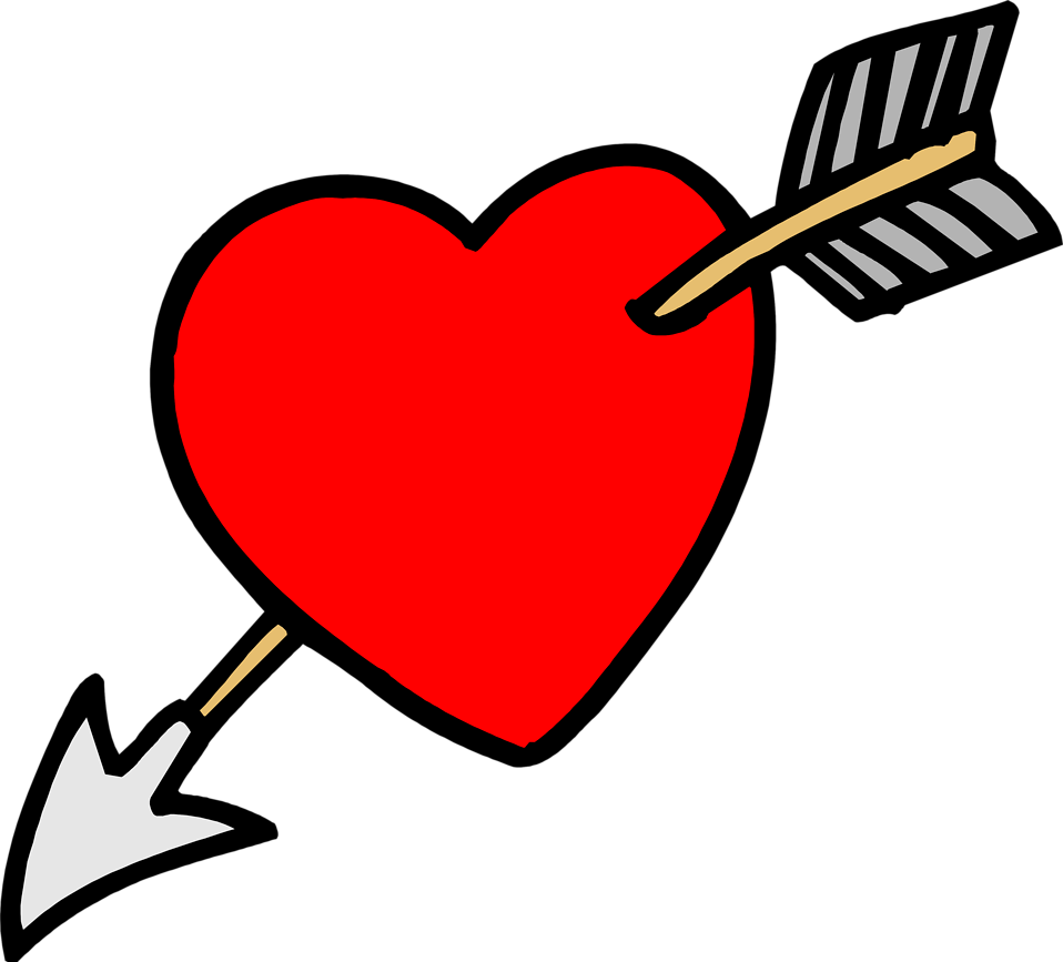 Double heart heart and arrow clipart the cliparts databases