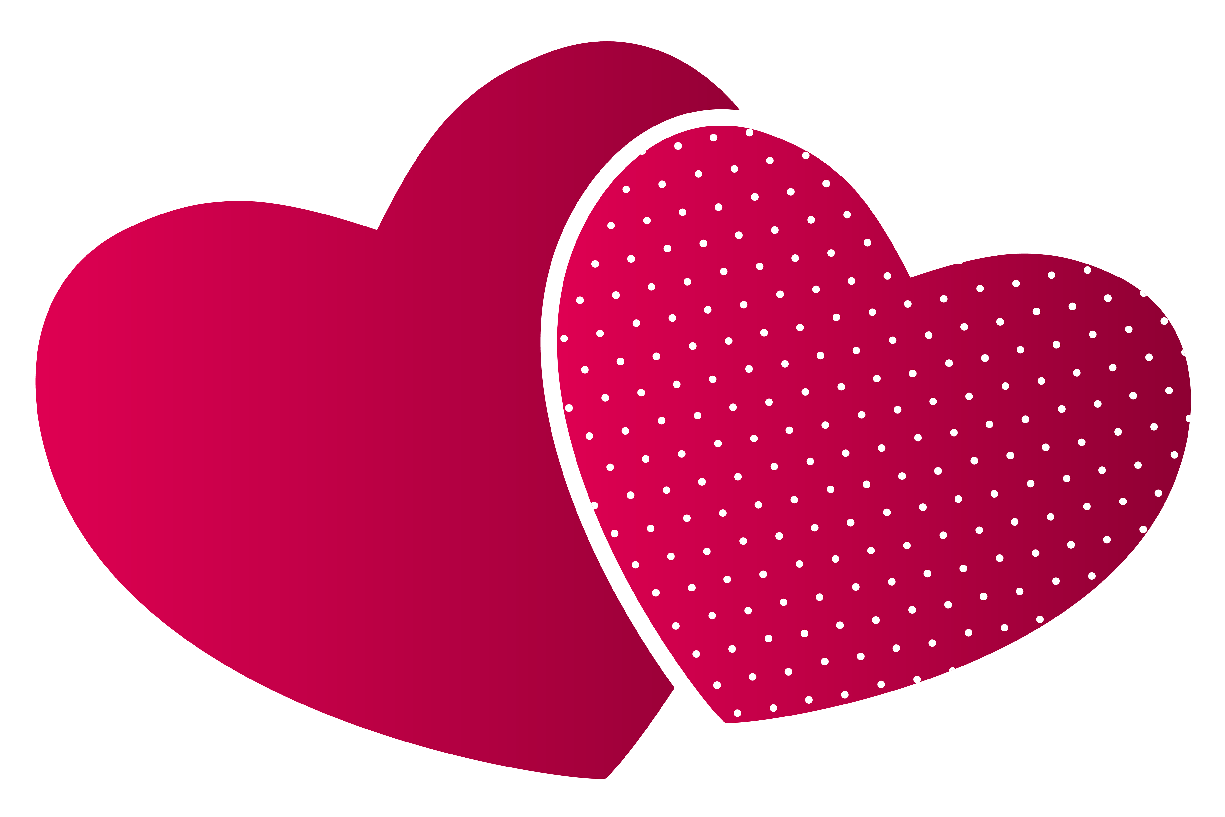 Double hearts PNG Clipart