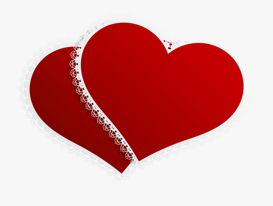 Valentine Double Hearts Decor Png Clipart Picture
