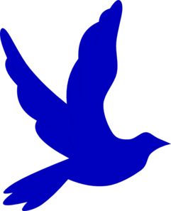 Blue Dove Clip Art at Clker