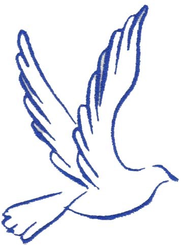 Blue peace dove.