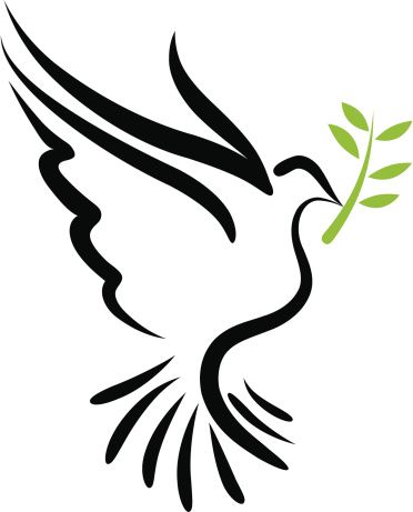 Dove and olive branch