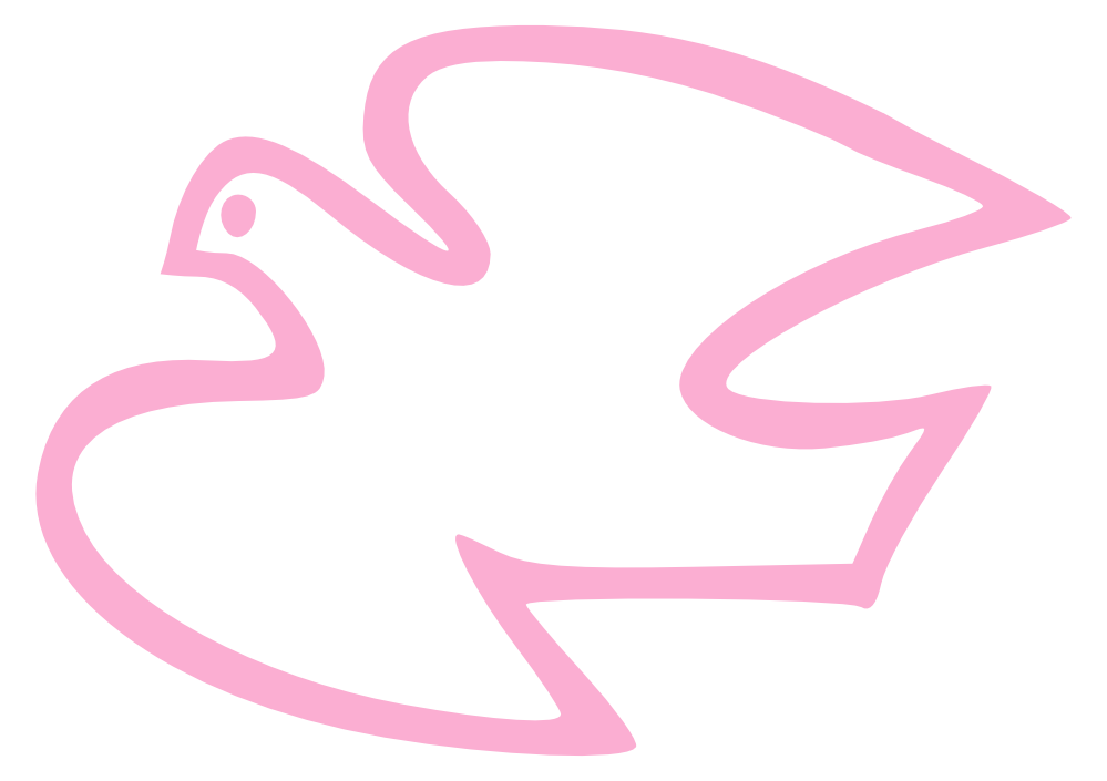 Dove clipart pink.