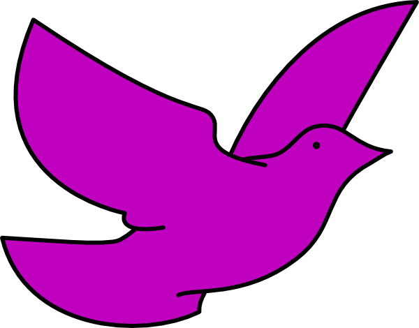 Purple Dove Clip Art at Clker