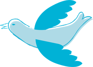 Blue dove png.