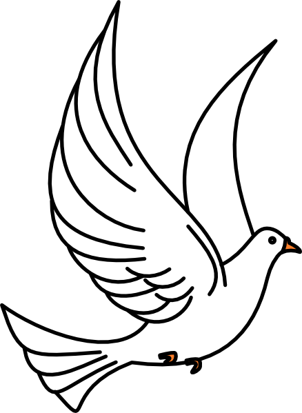 Flying Dove Clip Art Vector Online Royalty Free Amp Public