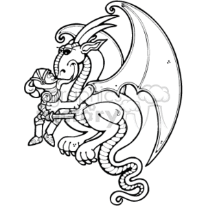 Cartoon picture dragon.