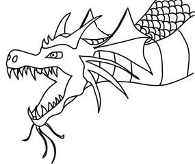 Dragon Breathing Fire Drawing