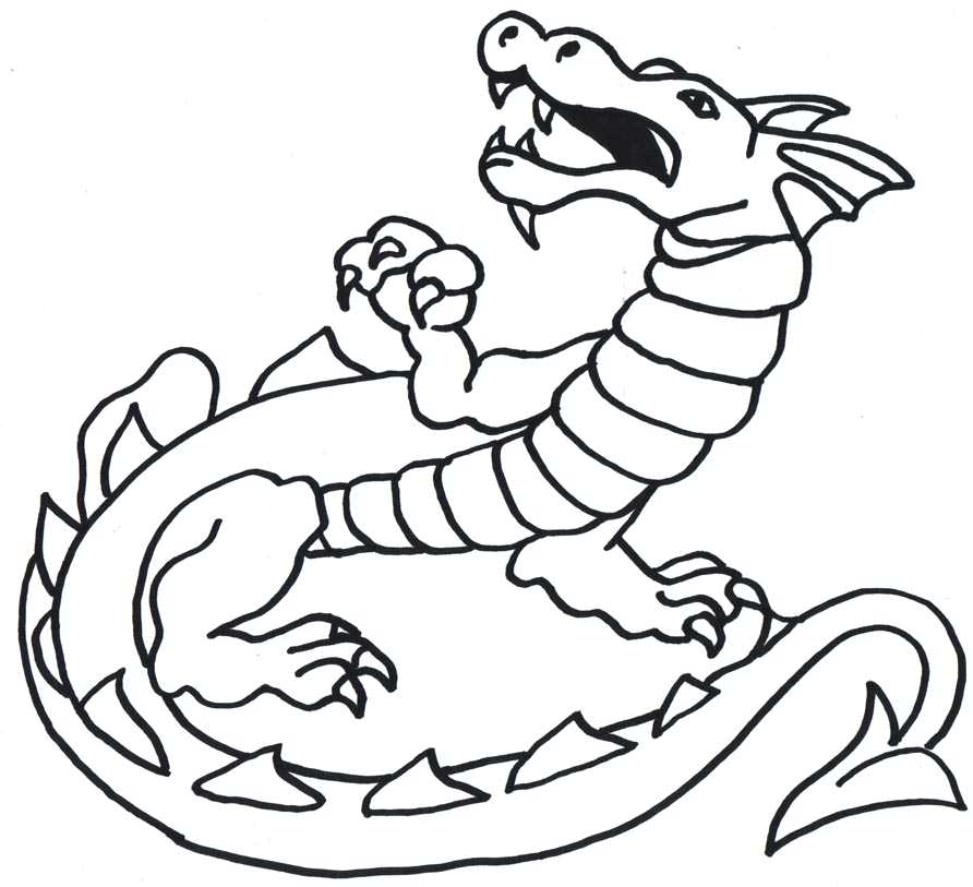 Free Chinese Dragon Outline, Download Free Clip Art, Free