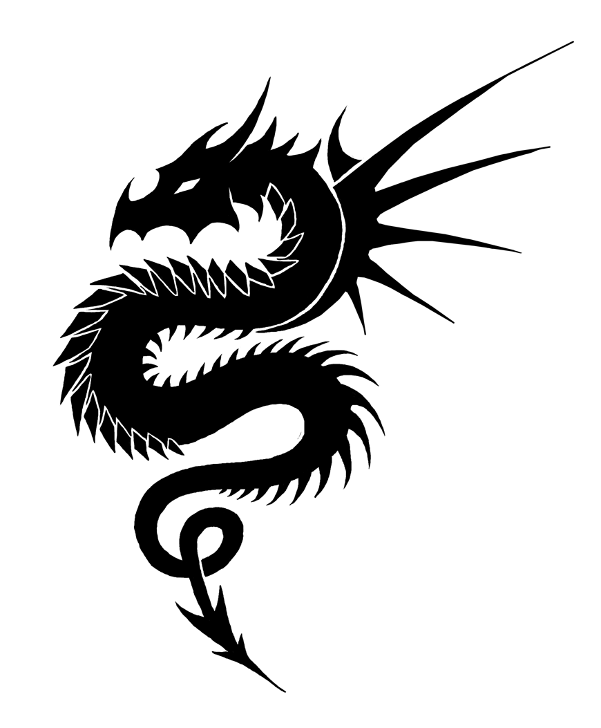 Free Dragon Black And White, Download Free Clip Art, Free