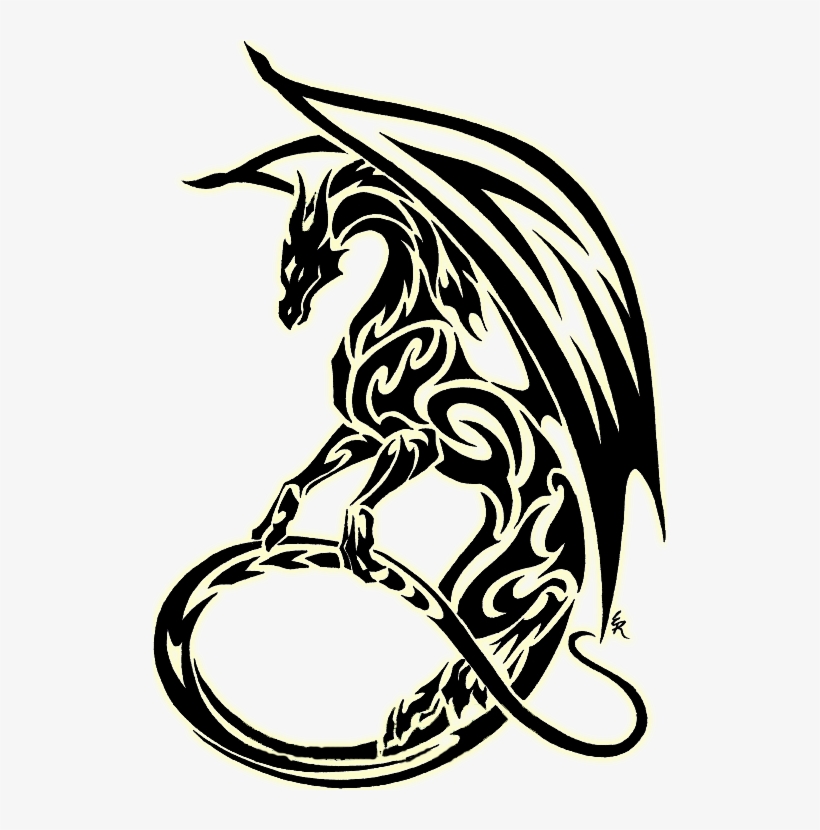 Clipart Black And White Dragon Clipart Best Symbol