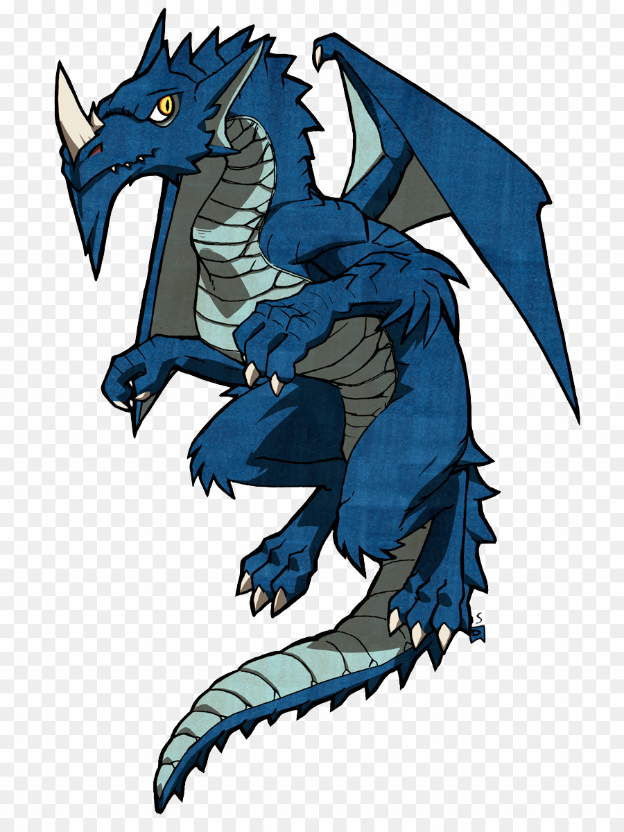 dragons clipart blue