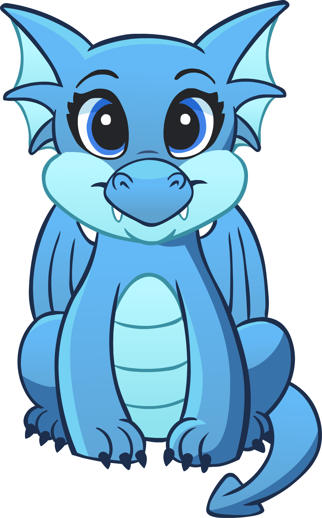Our mascot a blue dragon