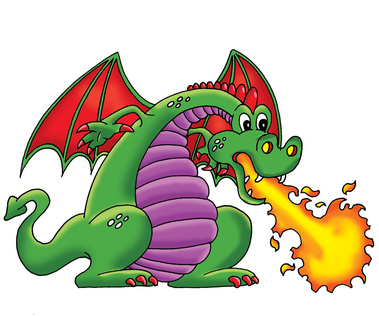 dragons clipart fire breathing