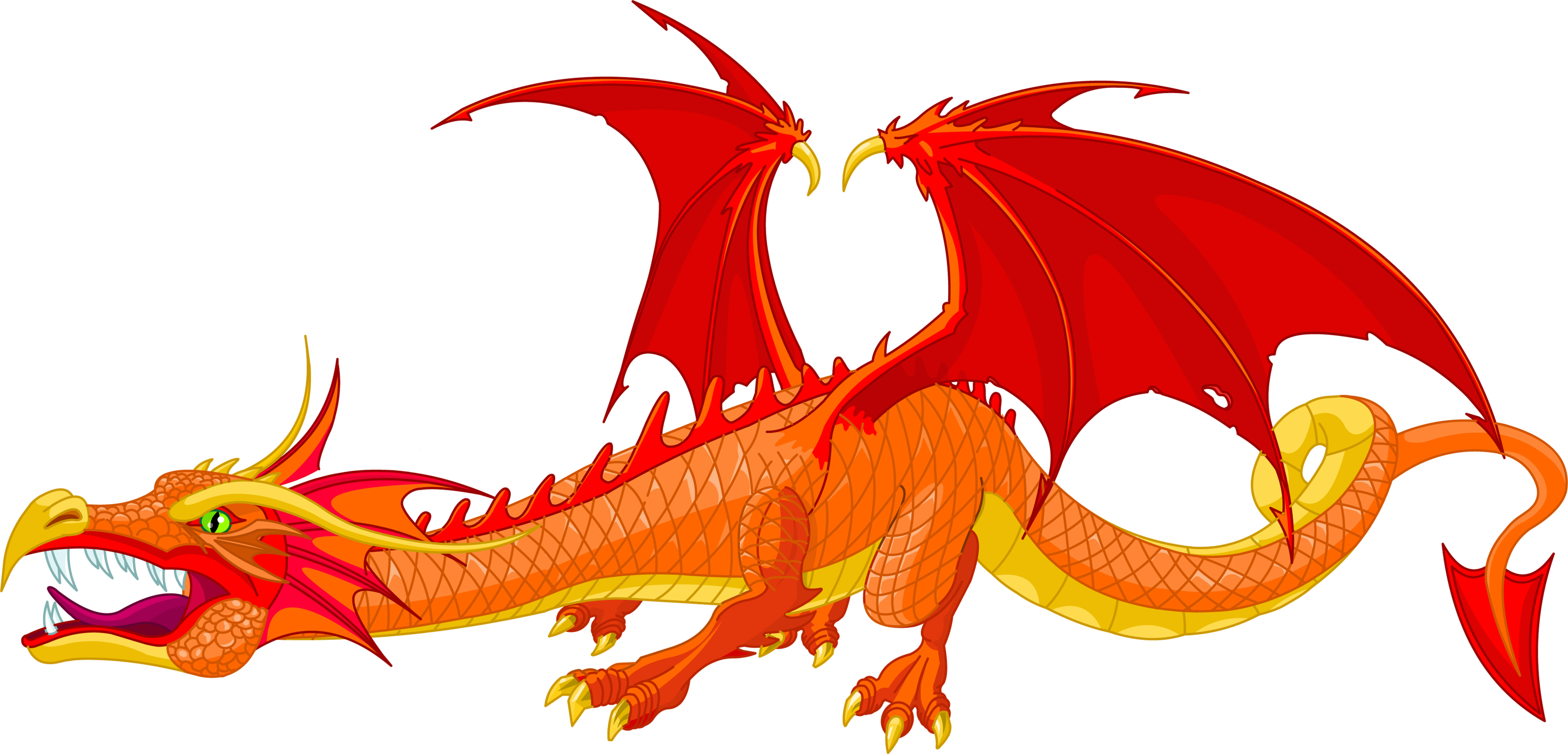Scary dragon clipart.
