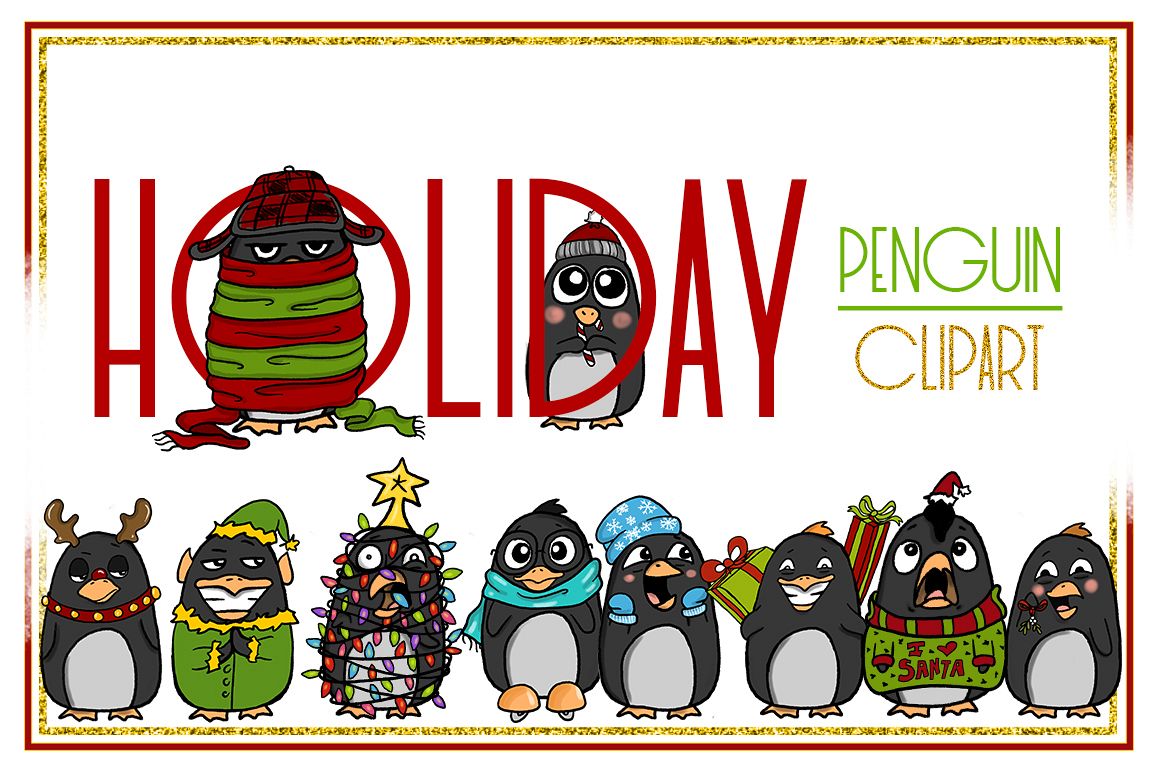 Holiday clipartpenguin clipartchristmas.