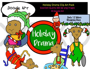 Holiday Drama Clipart Pack