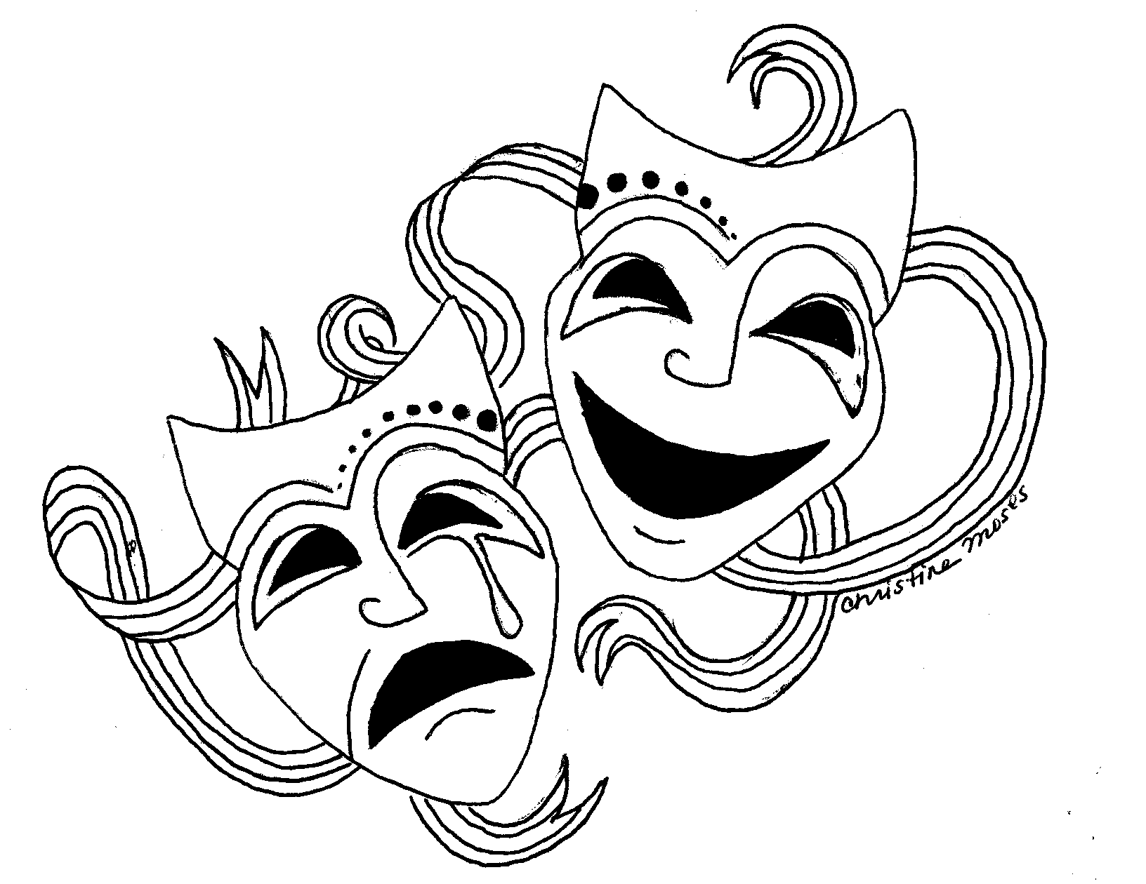 Free Comedy And Tragedy Masks, Download Free Clip Art, Free
