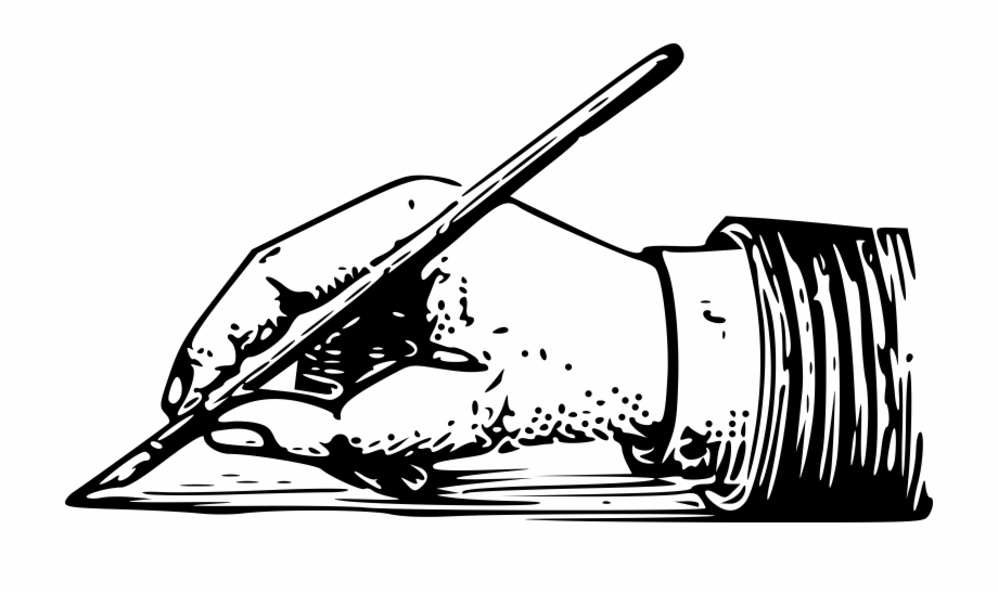 Clipart writing hand.