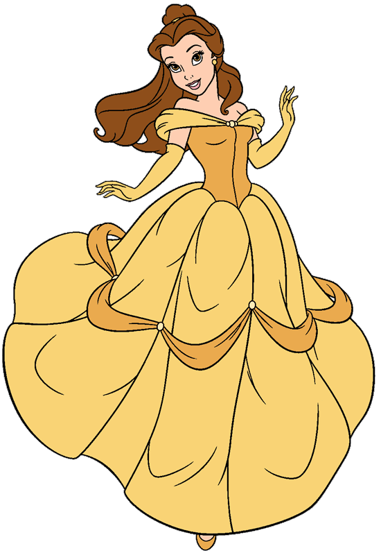Belle dress clipart.