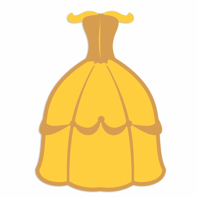 Belle clipart yellow.