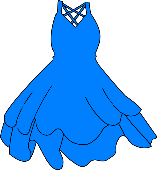Blue Dress Clip Art at Clker