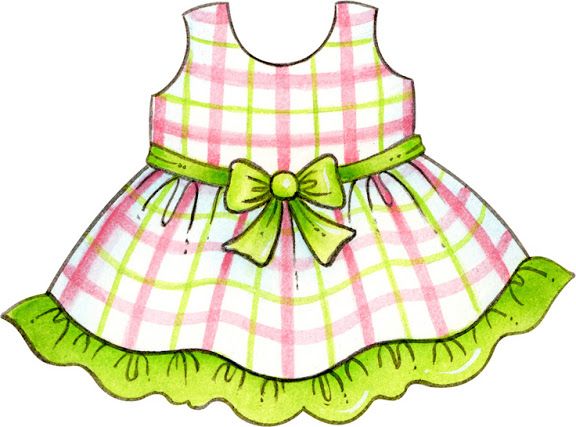 Baby dress clipart.