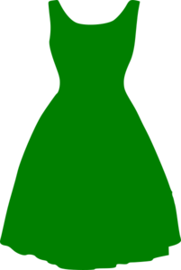Green dress clip.
