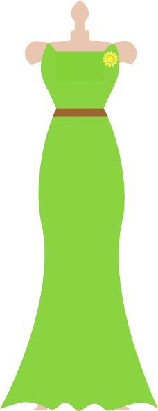 Green Dress Clipart