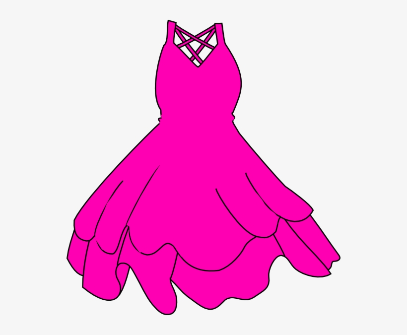 Pink Dress Clipart Pretty Dress