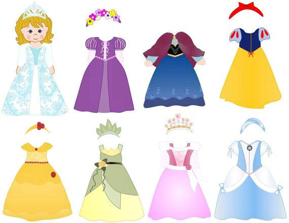 Princess dress clipart.