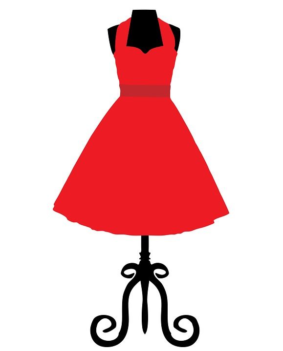 Red dress clipart