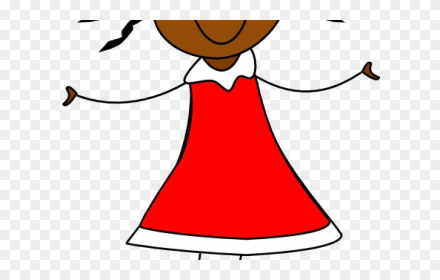 Red dress clipart.