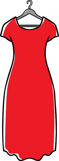 Red Dress Clipart Image