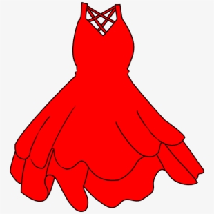 Red dress clip.