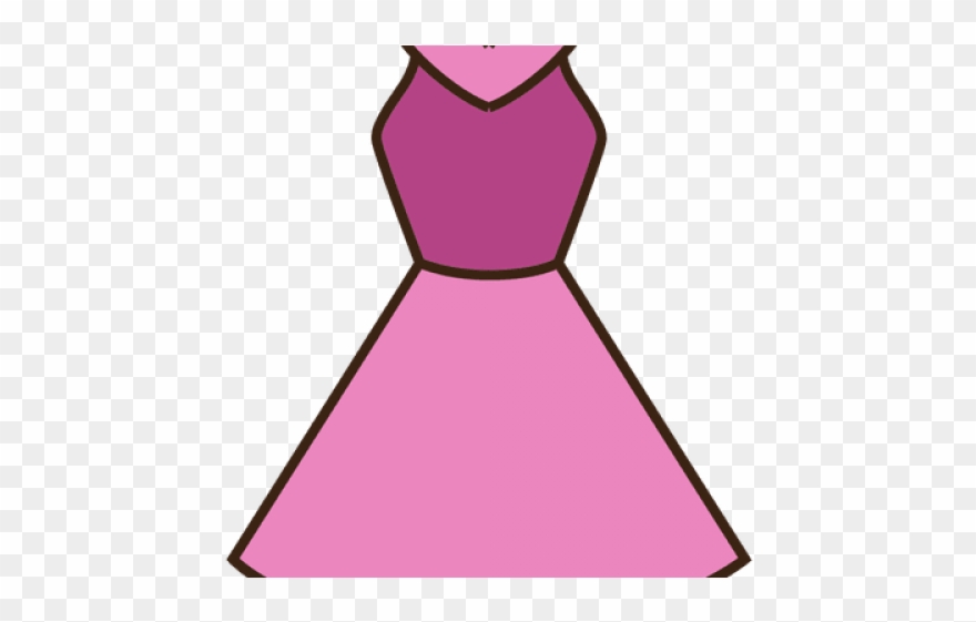 Pink dress clipart.