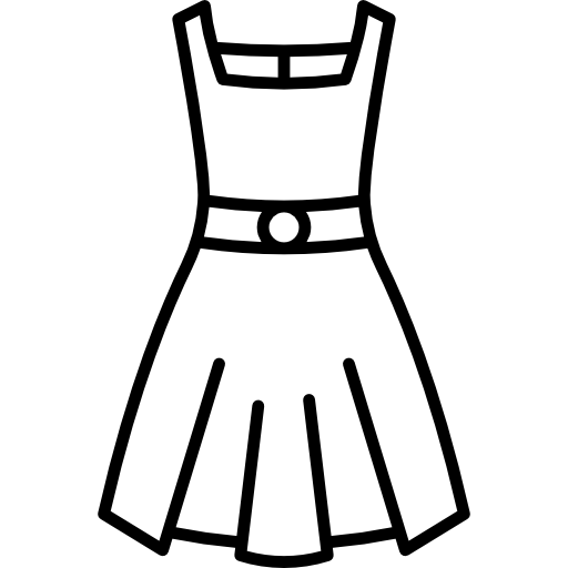 Dress Clipart Black And White