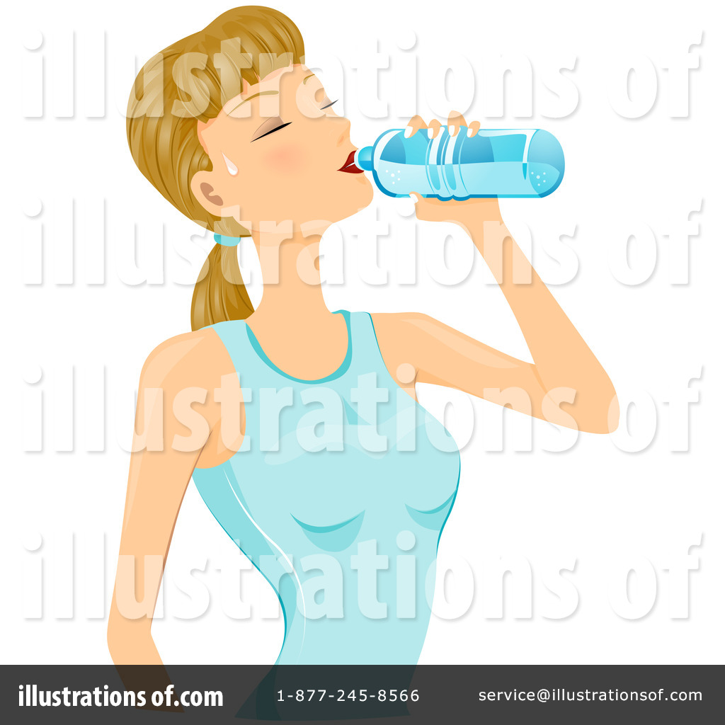 Drinking water clipart.