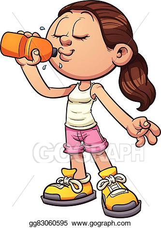drink water clipart illustration